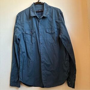GAP Slim Fit Dark Blue Shirt